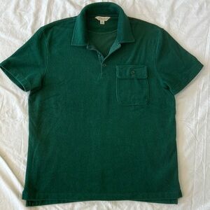 J Crew Terrycloth Polo Sz M